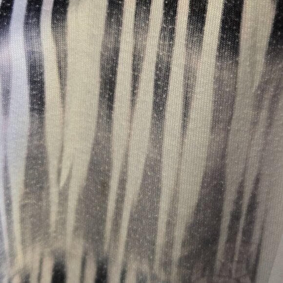 World Unity Y2K Women's Flowy Boho Tunic Top Beaded Neckline Waterfall Hem Blous - Picture 5 of 11